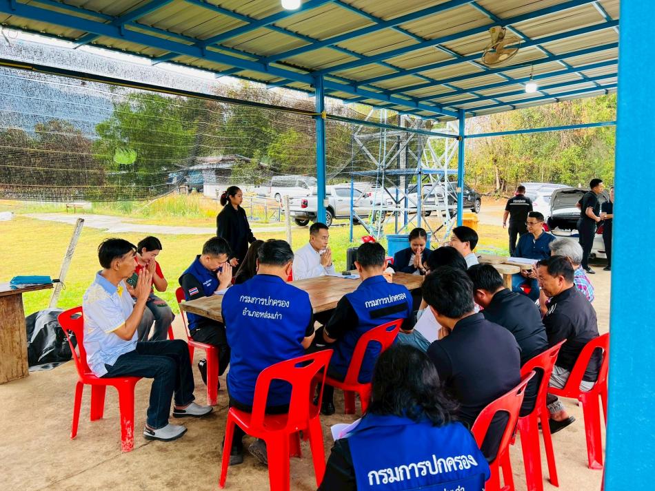 อบต.วังบาล ร่วมลงพื้นที่ตรวจสอบสถานที่ขออนุญาตเล่นการพนันชนโค